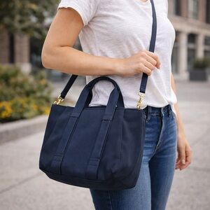 A New Day Women's Blue Satchel Crossbody Bag Detachable Strap Top Handle Purse